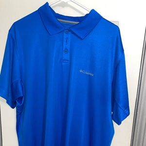 Men’s Blue Columbia Polo